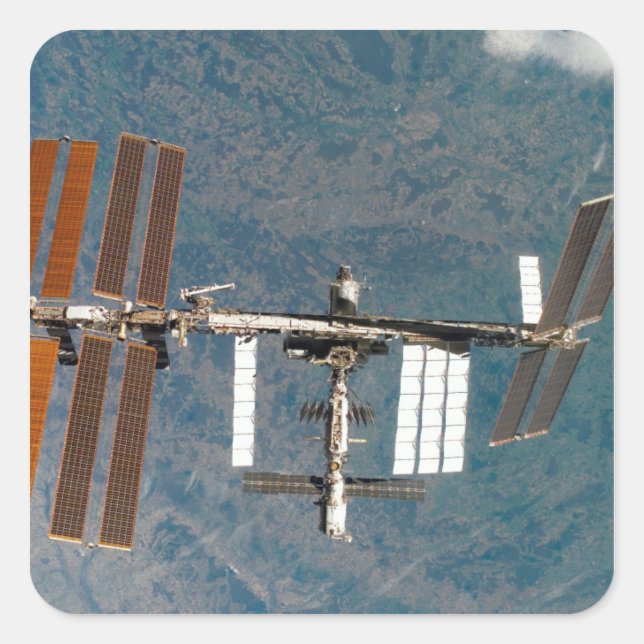 International Space Station 15 Square Sticker (Front)