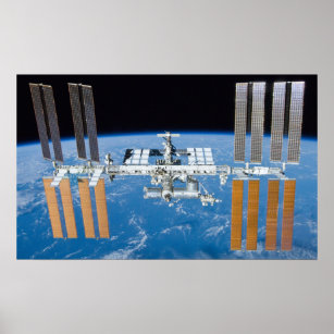 International Space Station 16"x26" poster