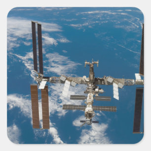 International Space Station 18 Square Sticker