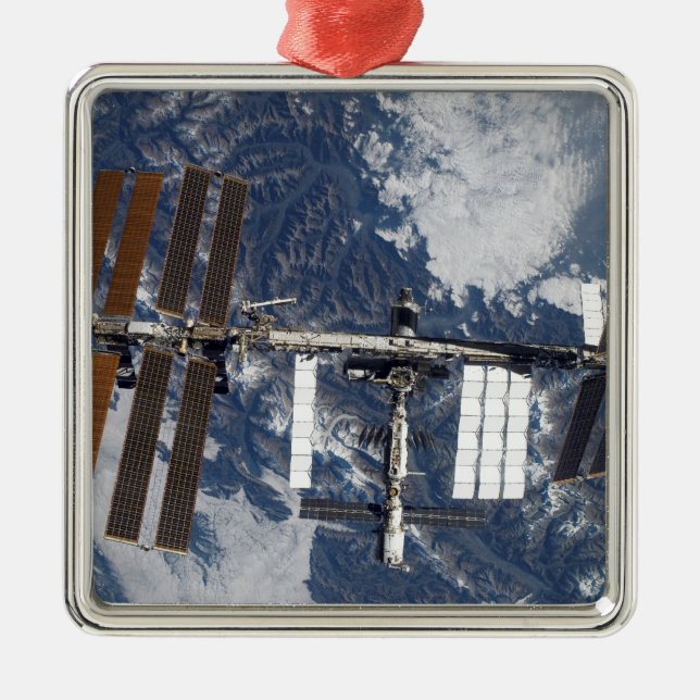 International Space Station 22 Metal Tree Decoration (Front)