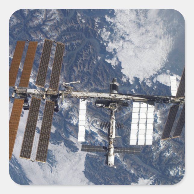 International Space Station 22 Square Sticker (Front)