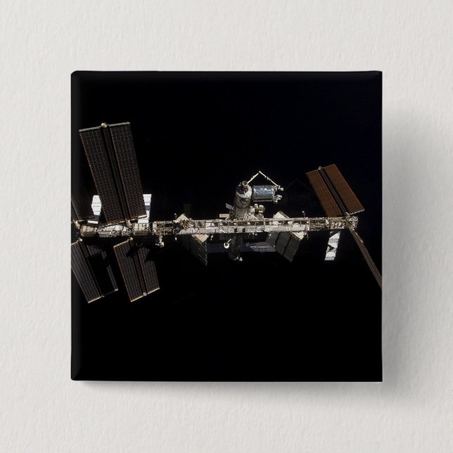 International Space Station 24 15 Cm Square Badge (Front)