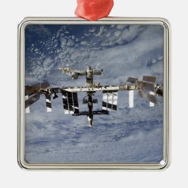 International Space Station 28 Metal Tree Decoration (Front)