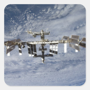 International Space Station 28 Square Sticker