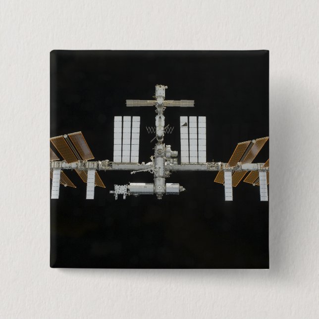 International Space Station 3 15 Cm Square Badge (Front)