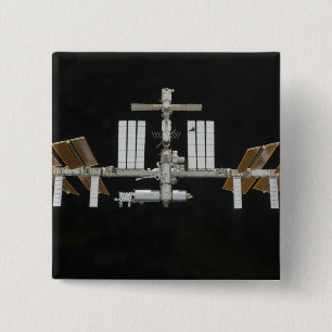 International Space Station 3 15 Cm Square Badge