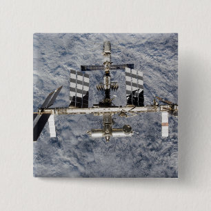 International Space Station 6 15 Cm Square Badge