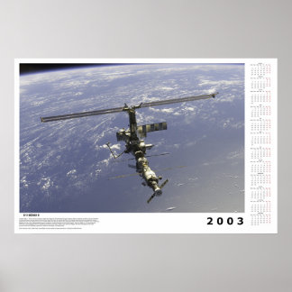 International Space Station Calendar for 2003 Poster