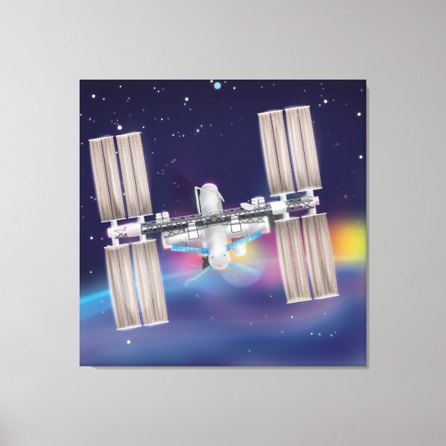 International Space Station Canvas Print (Front)