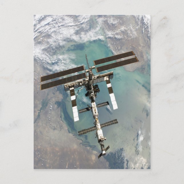 International Space Station higher point and view Postcard (Front)