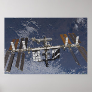 International Space Station in orbit Poster