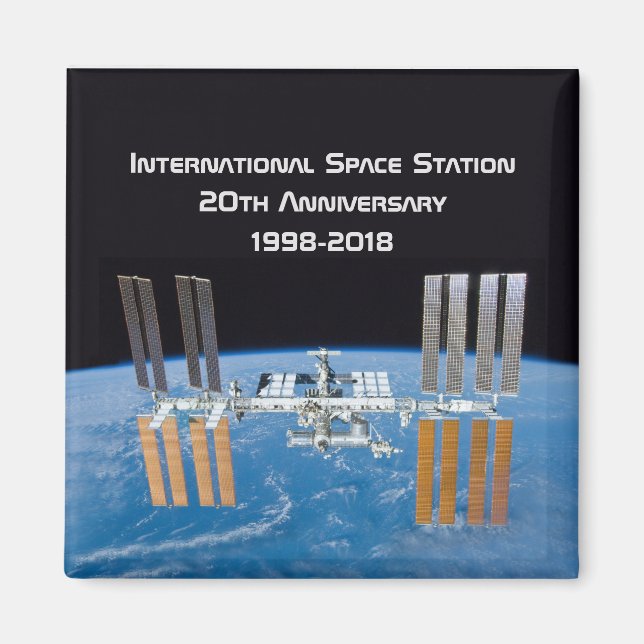 International Space Station ISS 20th Anniversary Magnet (Front)