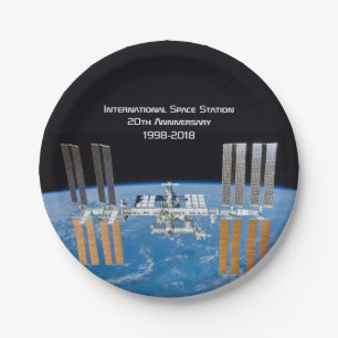 International Space Station ISS 20th Anniversary Paper Plate