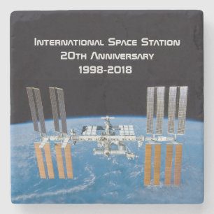 International Space Station ISS 20th Anniversary Stone Coaster