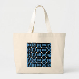 International Space Station, ISS, NASA Large Tote Bag