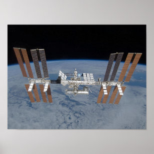 International Space Station ISS Poster