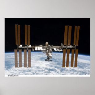 International Space Station Poster ISS