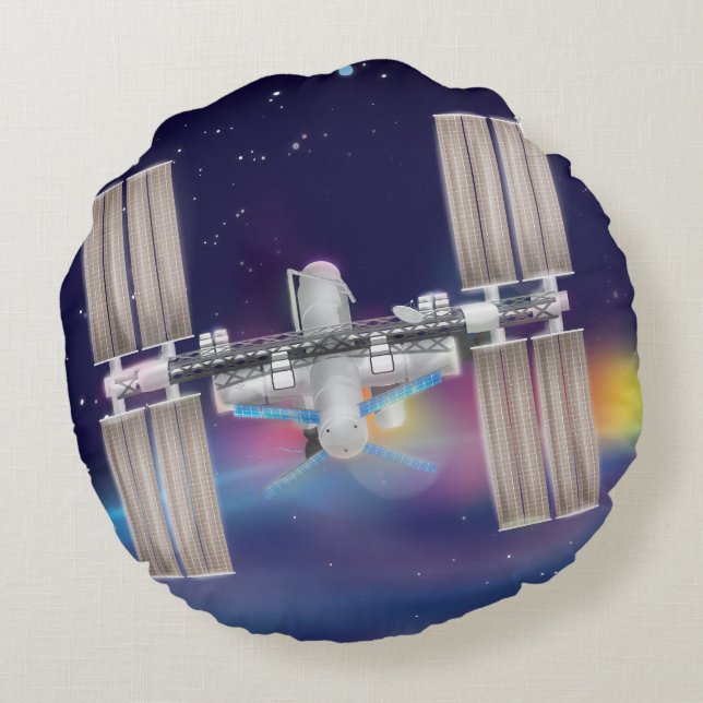 International Space Station Round Cushion (Back)