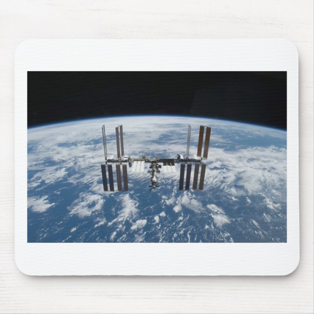 International Space Station -- Seen from Atlantis Mouse Mat (Front)