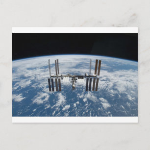 International Space Station -- Seen from Atlantis Postcard