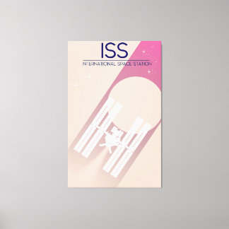 International Space Station space art. Canvas Print
