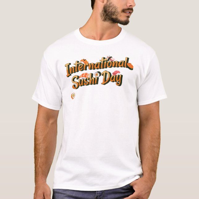 International Sushi Day, kawaii sushi T-Shirt (Front)
