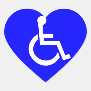 International symbol of access heart sticker