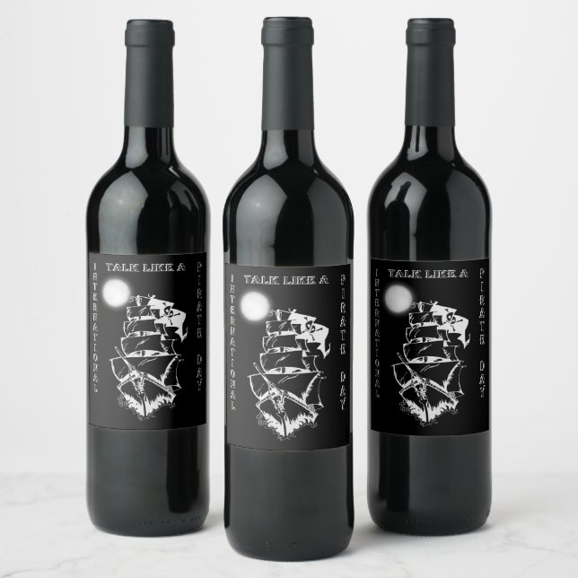 International Talk like a Pirate Day Wine Label (Bottles)