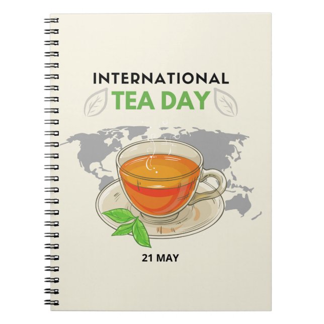 International Tea Day Notebook (Front)
