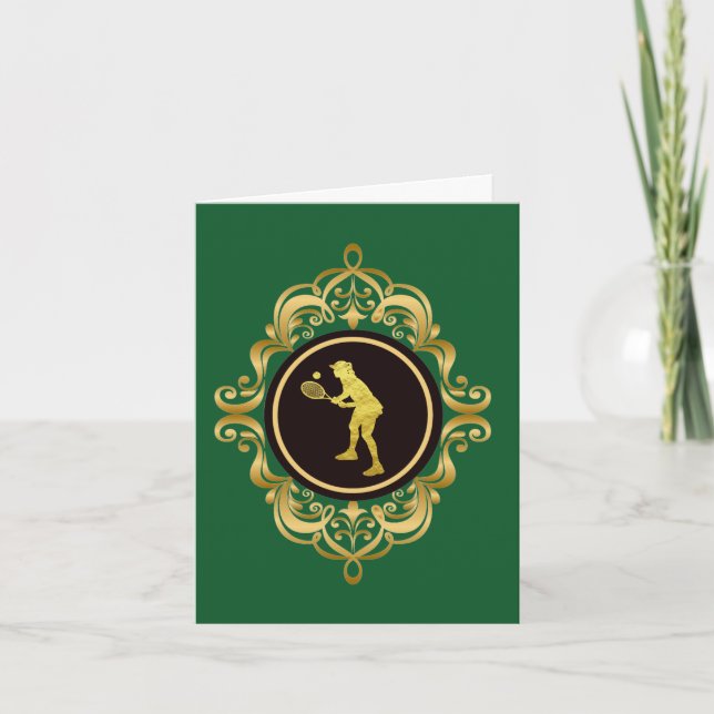 International  Tennis Day Greeting Card - Female (Front)