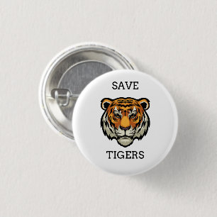 international tiger day Classic save tigers 3 Cm Round Badge