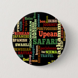 International Travel Blessings 6 Cm Round Badge