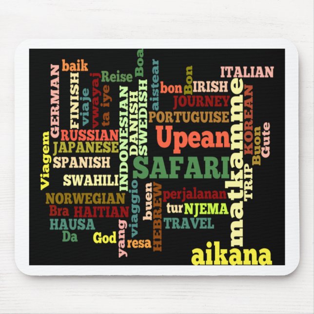 International Travel Blessings Mouse Mat (Front)