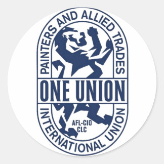 International Union of Painters and Allied Trades Classic Round Sticker