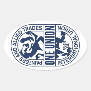 International Union of Painters and Allied Trades Oval Sticker