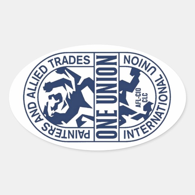 International Union of Painters and Allied Trades Oval Sticker (Front)
