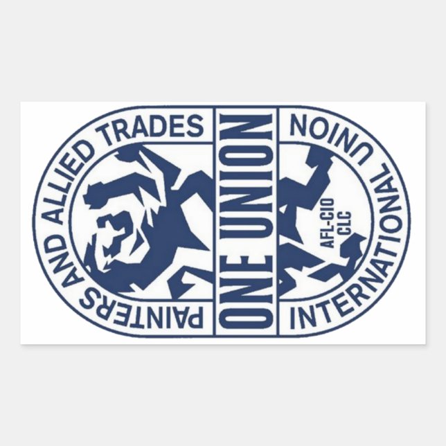International Union of Painters and Allied Trades  Rectangular Sticker (Front)