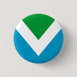 International vegan flag 3 cm round badge