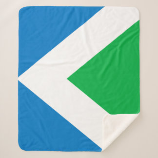 International Vegan Flag Sherpa Blanket