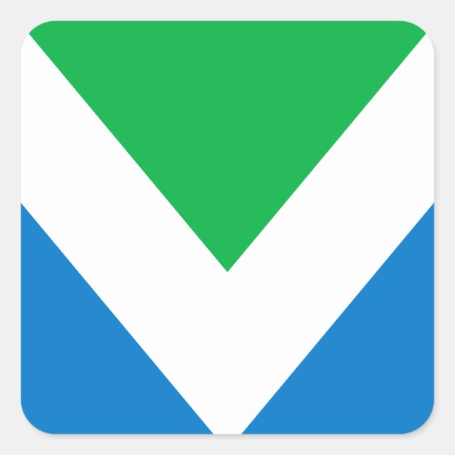 International Vegan Flag Square Sticker (Front)