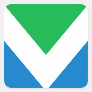 International Vegan Flag Square Sticker