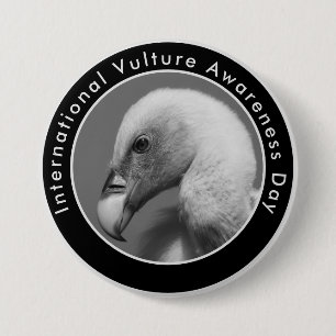 International Vulture Awareness Day 7.5 Cm Round Badge