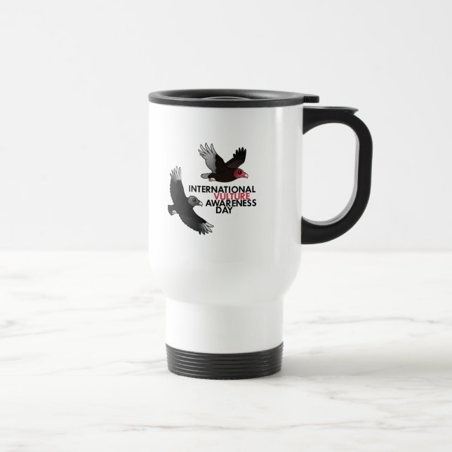 International Vulture Awareness Day Travel Mug (Right)