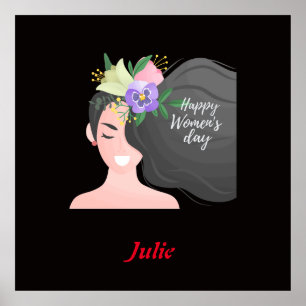 International woman day women’s  poster