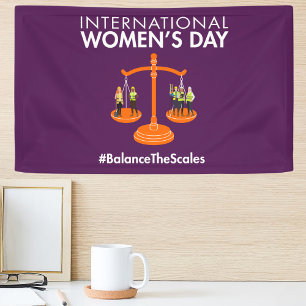 International Women’s Day 2026 Balance The Scales Banner