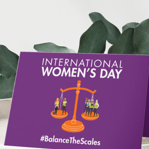 International Women’s Day 2026 Balance The Scales Holiday Card