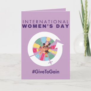 International Women’s Day 2026 Give To Gain Holiday Card