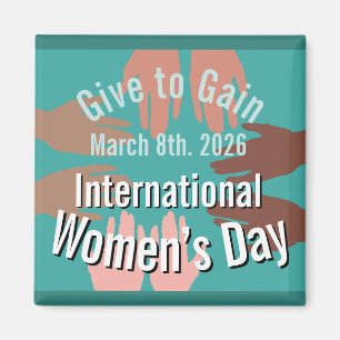 International Women’s Day March 8th. 2026 Magnet