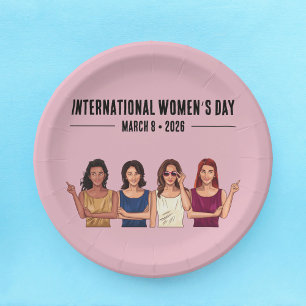 International Women’s Day Paper Plate