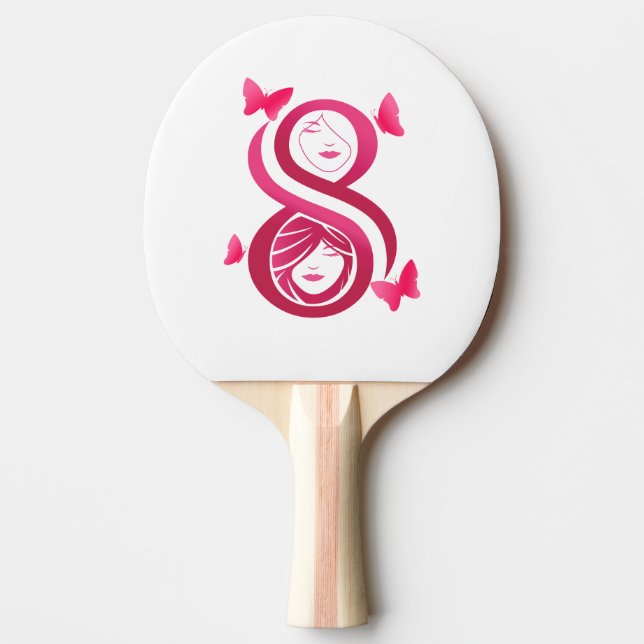 , International Women’s Day Ping Pong Paddle (Front)